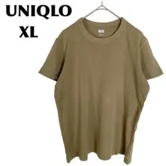 ユニクロ/UNIQLO【XL】Tシャツ/カットソー クルーネックT オリーブ