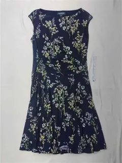 ■ラルフ ローレン フローラルワンピース ネイビー系 レディース