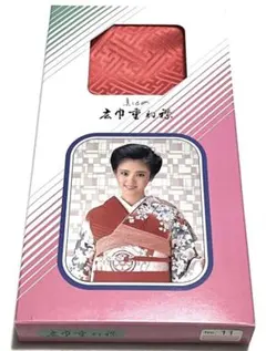 在庫処分 正絹 重ね襟 重ね衿 伊達襟 広襟 正絹 紋織 紗綾形地紋 赤系