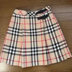 BURBERRY チェック柄 プリーツスカート 120