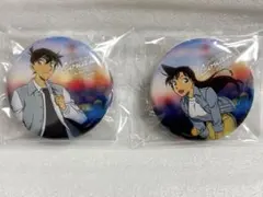 名探偵コナン セガ ラッキー くじ 缶バッジ 新一 蘭