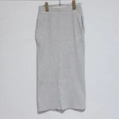 ユニクロ UNIQLO 421863 リブタイトロングスカート ナチュラル S
