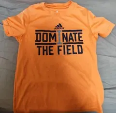 adidas アディダス キッズ Tシャツ オレンジ S 140cm