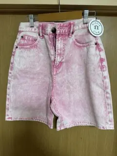 ALEXIA STAM ピンク ハイウエストショートパンツ　新品未使用デニム