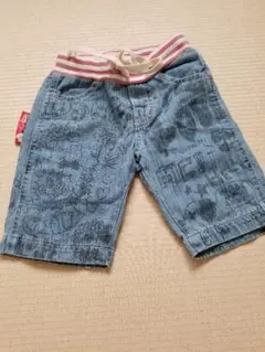 ラブレボ　デニム　ハーフパンツ　半ズボン　キッズ