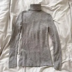 UNIQLO タートルネック　ニット　ウール100% グレー