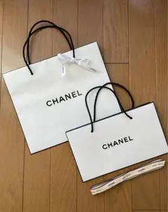 CHANEL ショップ袋リボン付き 2枚セット