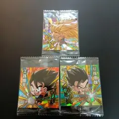 ドラゴンボール ウエハースシール 孫悟空 孫悟飯 孫悟天 3枚セット
