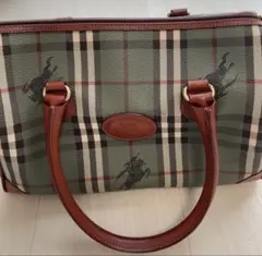 BURBERRYS ボストンバッグ グリーン　希少