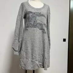 バーバリー　ビックプリント 長袖セーター　チュニックのサムネイル