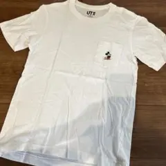 UNIQLO ミッキーマウス ポケットTシャツ XS ホワイト　トップス　半袖