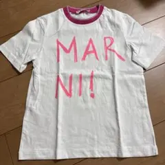 MARNI コットン Tシャツ ホワイト ピンクのサムネイル