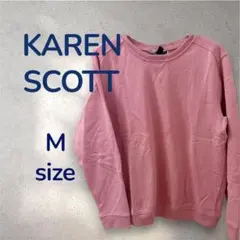 KAREN SCOTT ピンク トレーナー M