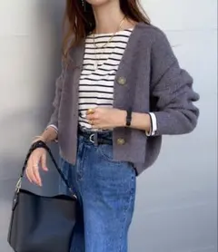 【美品】Edit Sheenドロップショルダーカーデのサムネイル