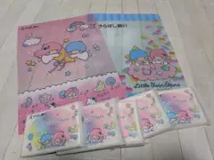 リトルツインスターズ クリアファイル 2枚ティッシュ5個セット