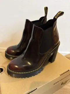 Dr. Martens ダークブラウン サイドゴアブーツ　HURSTON