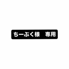 ちーぷく様専用ページ