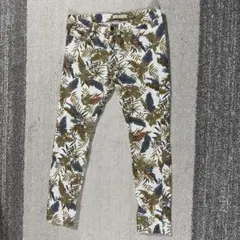 ZARA Z1975 ボタニカル柄 デニムパンツ