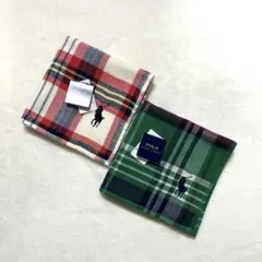 新品⭐︎POLO RALPH LAUREN ガーゼハンカチ チェック柄 2枚セット