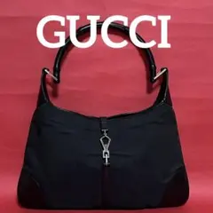 GUCCI グッチ バンブー ジャッキー ショルダーバッグ キャンバス
