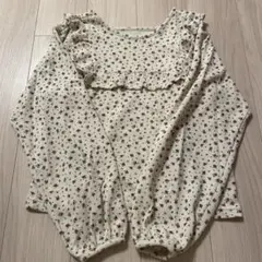 サマンサモスモス　ワッフルローズ柄前後2WAYカットソー