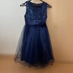 子供用ドレス150cm 発表会 キッズドレス スパンコール