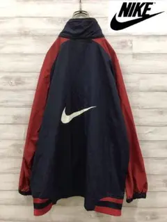 90sビンテージ古着 ナイキ ナイロンジャケット バックロゴ ビッグスウッシュ