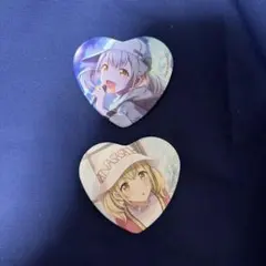 プロジェクトセカイ ハート缶バッジ 2点セット　小豆沢こはね