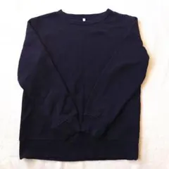 UNIQLO 子ども用　トレーナー スウェット　裏起毛150cm　ネイビー