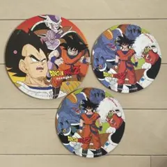 ドラゴンボールZ 特大　丸メンコ　3枚セット　鳥山明　希少