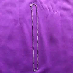 silverボールチェーンネックレス