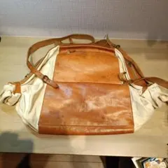 IL BISONTE キャンバス レザー キャンディバッグのサムネイル