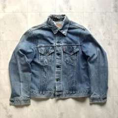 【66前期】リーバイス 70505 デニムジャケット 布ケアタグ 縦落ち