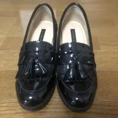 【新品】23.5cm エナメルタッセルローファー