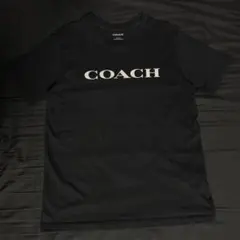 特別価格！COACH コーチ ブラック ロゴTシャツ 半袖 コットン100%のサムネイル
