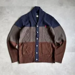 古着 アラン ニット セーター カーディガン cityboy グランパコア