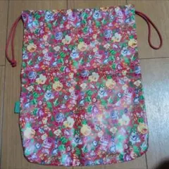 KENZO ケンゾー フラワー柄　巾着ポーチ　花柄　レトロ