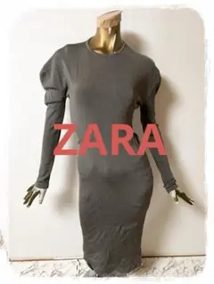 ☘️T20933☘️ZARA ワンピース ニット バックオープン　カットアウト S