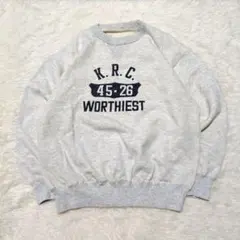 長袖スウェット トレーナー ロゴ プルオーバー 古着 アメカジ ストリート