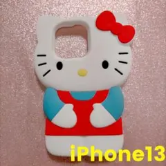 iPhone13 スマホケース シリコンケース キティちゃん
