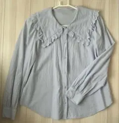 GU ブルーブラウス 長袖