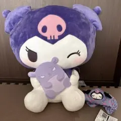 超超ＢＩＧぬいぐるみ バクだっこ クロミ Sanrioサンリオ ヘアバンドつき