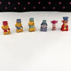 【レア】くまのプーさん キャラクター 6体セット イーヨー ピグレット ティガー