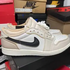 Nike Air Jordan 1 Low ホワイト/ベージュ/ブラック