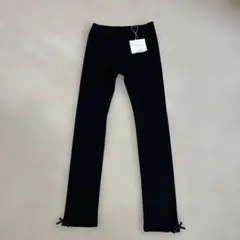 Bebe べべ　キッズ　リブレギンス　サイズLL 黒