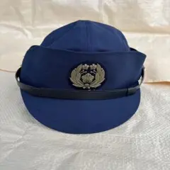 レプリカ警察活動帽 紺色 金色ラバー桜紋章 - メルカリ