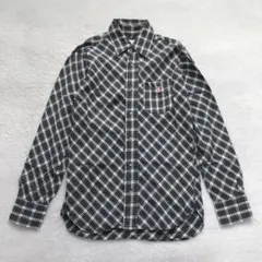 コーエン 長袖チェック柄シャツ メンズ トップス カジュアル シンプル 総柄 緑