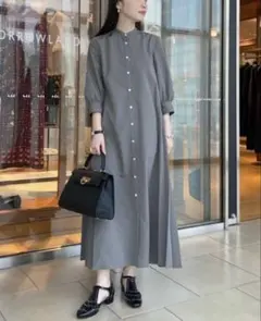 トゥモローランド★ Ballseyスパンブロード バックプリーツシャツワンピース