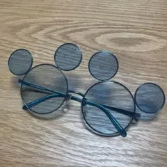 ディズニー 25周年 スパークリングビジュリー ミッキーサングラス　青色　ブルー