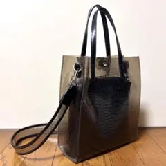 WHO'S WHO' gallery クリアトート ショルダーバッグ ブラックのサムネイル